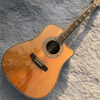 Wholesale Cutaway inch D style acoustic guitar Rosewood back and sides Solid cedar top acoustic guitars