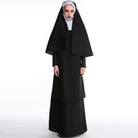 Wholesale Adult Women Classic Nun Costume Halloween The Virgin Mary Costume Sexy Fancy Dress Sister Party Outfit The Role Of Nun Costumes H0910
