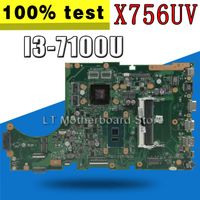 Wholesale Motherboards X756UV Motherboard I3 U GT940M For Asus X756U X756UXM K756U Laptop Mainboard Test OK