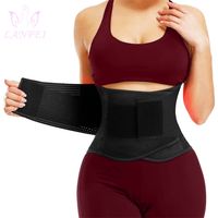Wholesale LANFEI Women Waist Trainer Belt Sauna Sweat Tummy Tuck Control Corset Slimming Body Shapers Trimmer Gym Fitness Strap Belly Band
