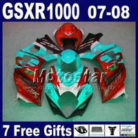 Wholesale Motorcycle fairing kit for SUZUKI GSXR1000 GSX R1000 blue red Corona bodywork fairings set K7 GSXR GJ64 Seat cowl