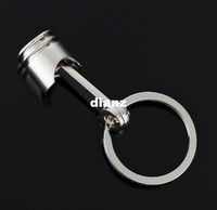 Wholesale New Arrive Automotive Parts Piston Model Alloy Key Chain Fashion Silver Color Accessories key
