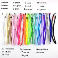 Wholesale 200pcs thin elastic headbands baby girls DIY hair band accessories color for choose