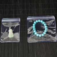 Wholesale 100Pcs Clear Self Sealing Zip Lock Plastic Bags Transparent Packaging Bags PVC Jewelry Gift Packaging Bags Jewellery Pouch