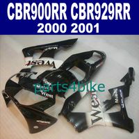 Wholesale Lowest price fairings for HONDA CBR929RR fairing kit CBR black white West bodykits CBR RR CBR900RR HB85