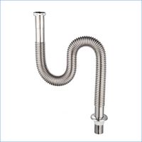 Wholesale May stereotypes stainless steel Deodorant basin s bend pipe Chrome plated Basin Drainer Strainer pipe J14114