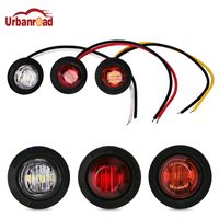 Wholesale Urbanroad V LED Side Marker Turn Signal Light Clearance Indicator Amber Red White Bezel Lamp for Truck Trailer Caravan