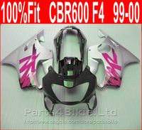 Wholesale Pink silver Customize bodywork for Honda Injection fairings CBR F4 fairing kit CBR600 F4 OGXW