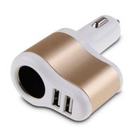 Wholesale Universal Cigarette Lighter Dual USB A Car Charger Power Socket Traver Adapter for iphone Samsung S7 HTC M9 Blackberry