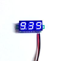 Wholesale New quot Super Mini Digital Blue LED Display Voltmeter DC V Volt Voltage Panel Meter Battery Monitor