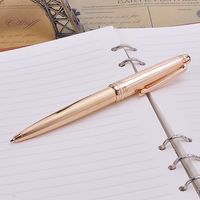 Wholesale Luxury Engraved Design Mount Ballpoint Pens Piece Black Ink Rotating Ball Pen Business Office Supplies Christmas Gift for Friends