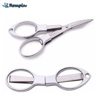 Wholesale Rompin Outdoor Travel Scissors Folding Stainless Steel fishing pliers fishing scissors Fishing Tackle Line Cutter