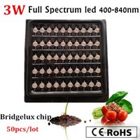 Wholesale 50PCS high quality led grow chp for plants full spectrum nm high power W led grow lamp chip years warranty