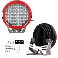 Wholesale EMS quot W CREE LED W Driving Work Light Round Offroad SUV ATV WD x4 Spot Flood Beam V lm JEEP Tractor Headlamp Red