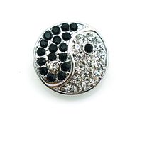 Wholesale Fashion mm Snap Buttons Color Rhinestone Metal Bottom Clasps DIY Ginger Chunk Jewelry Accessories