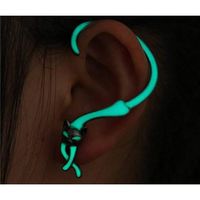 Wholesale 3PCS NEW Individuality Cat Shape Noctilucent Bling Ear Studs Earrings Accessories for Dance Party
