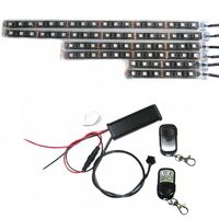 Wholesale 6pcs Color SMD RGB LED Flexible Strip Wireless Remote Controllers Motorcycle ATV Light Kits