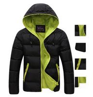 Wholesale Winter Men Jacket New Brand High Quality Candy Color Warmth Mens Jackets And Coats Thick Parka Men Outwear XXXL