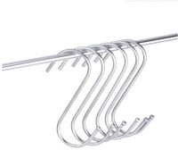 Wholesale Stainless steel Practical Hooks S Shape Kitchen Railing S Hanger Hook Clasp Holder Hooks For Hanging Clothes Handbag Hook