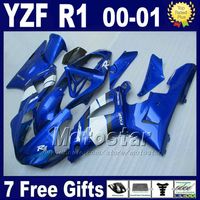 Wholesale Blue fairings for YAMAHA YZF R1 fairing kits YZFR1 yzf1000 B13C cheap good quality plastic parts kit gifts