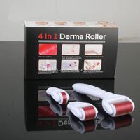 Wholesale 4 in micro derma roller dermaroller kit with sterilizer derma collagen