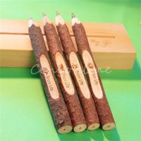 Wholesale Best Price Unique Natural Wood Ball Pen for Birthday Wedding Party Guest Gift Stationery Writing Outdoor Decoration