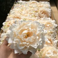Wholesale artificial flowers Silk Peony Flower Heads Wedding Party Decoration supplies Simulation fake flower head home decorations cm