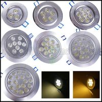 Wholesale High Quality W W W W W W W LED Recessed Ceiling Down Light Spot Lamp Bulb Light AC V Indoor Downlight With LED Driver LLWA023