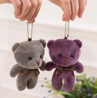 Wholesale Stuffed teddy bear plush toys girl baby shower party favor cartoon animal key bag pendants cm Christmas gifts