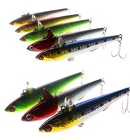 Wholesale One Horn Artificial fish Pencil fishing lures hooks cm g colors ABS plastic Imitation Fin baits