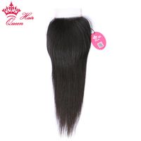 Wholesale Queen Hair Prodcuts Brazilian Virgin Human Hair A Grade Top Lace Closure Straight Bleached Knots to inch in our stock