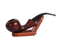 Wholesale The New Creative Shaped Resin Pipe Imitation Mahogany Bakelite Carved Metal Pipe Bucket Curved Detachable