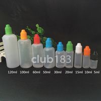 Wholesale High quality Empty bottle Plastic Dropper Bottle With Cap Empty E Liquid Oil Bottle