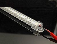 Wholesale led aluminium profile rigid strip smd Frost Cover Metal Cap Strip light Bulbs v v M SMD Leds Led Rigid Bar