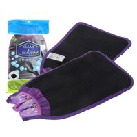 Wholesale Korean Magic Peeling Glove Scrubbers with Color Lace Exfoliating Tan Removal Bath Mitts Double Layers Clean Beauty Bath Wash Towel SK474