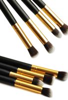 Wholesale 1Set Professional Eye brushes set eyeshadow Foundation Mascara Blending Pencil brush Makeup tool Cosmetic Black YzxIK
