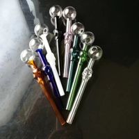 Wholesale Color Skeleton Burning Pan Burger Pipes Water Pipes Glass Pipe Oil Rigs Smoking