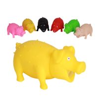 Wholesale Pet Pig Latex Toy with Real Squeak Assorted Colors for Small Medium Dogs Cats Pets Small Animals Assorted Colors