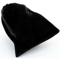 Wholesale Hot Selling Black Drawstring Velvet Pouch Bag for Jewelry Two Size are Available