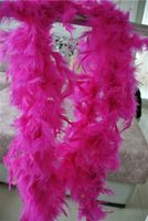 Wholesale cm hot pink Feather Boas gram Chandelle Feather Boas Marabou Feather Boa for costumes party sewing supplies