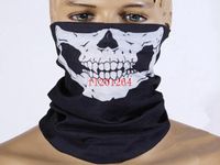 Wholesale 50pcs DHL Skull Design Multi Function Bandana Ski Sport Motorcycle Biker Scarf Face Masks