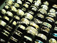 Wholesale New mix different styles top women s men s fashion stainless steel Jewelry Stock wedding Rings