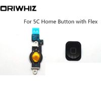 Wholesale New Arrival High Quality Home Button with Flex for iPhone C LCD Replacement Screen Spare Parts Real Photos Black Color Available