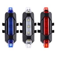 Wholesale Portable Rechargeable LED USB Mountain Bike Tail Light Taillight MTB Safety Warning Bicycle Rear Light Lamp Bycicle Light