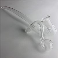 Wholesale Glass Oil Burner Pipe with mm Male Oil Burner mm Female J Hook Adapter Straw Tube for Hand Smoking Pipes