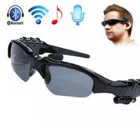 Wholesale Sunglasses Bluetooth V4 headset Wireless glasses headphones Stereo earphone with Mic for iPhone samsung xiaomi huawei phones