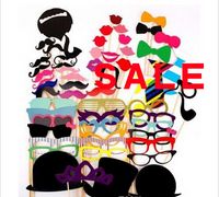 Wholesale Colorful Photo Booth Props Moustache Lips Hat On Party Birthday Wedding