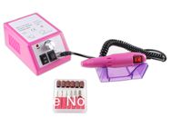 Wholesale Hot sale Professional high quality pink Electric Nail Drill Manicure Machine with Drill Bits