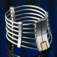 Wholesale Luxury Stainless Steel Wire Necklet Neck Ring Metal Restraint Posture Collar Bondage Lock Adult BDSM Sex Games Toy For Male Female