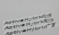 Wholesale 5pcs Original Active Hybrid Separate Thin Metal Zinc Alloy Car Styling Refitting Emblem Badge D Sticker Tail Mark for BMW